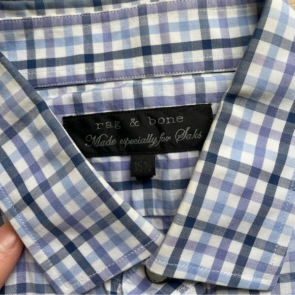 Rag and bone for Saks multi gingham shirt - Picture 5 of 7